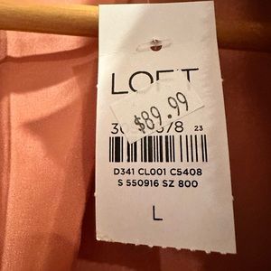 Loft light pink women’s coat. Brand new.  Never been worn